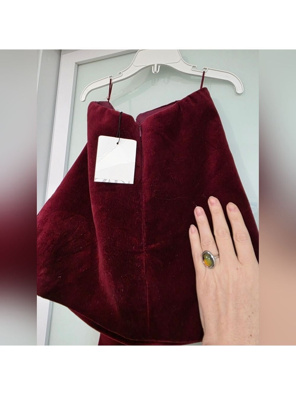 Zara VELVET BOW TOP - Picture 11 of 16